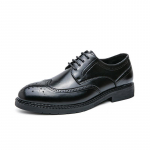 Naujos mados vyri&scaron;kos suknelės Batai Asmenybės tendencija Paty Odiniai vestuviniai batai Vyri&scaron;ki odiniai Oxfords batai 43