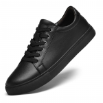 Mada Vyri&scaron;ki Natūralios Odos Grynai Balti Suvarstomi Lauko Sportiniai Batai Auk&scaron;tos Kokybės Mink&scaron;tu Padu Patogūs Žygio Jaunimo Riedlenčių Batai 36 balta