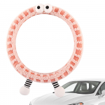 Pūkuotas vairo užvalkalas Moterims Animacinis vairo užvalkalas Žieminis Elastingas Vairo Apsauginis Užvalkalas Automobilio Vidus