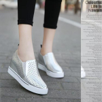 Oda Balta Patogus ūgis Plei&scaron;tai Batai Moteris Mada Platforma Sportbačiai Moteri&scaron;ki Laisvalaikiai Auk&scaron;takulniai Avalynė Moteri&scaron;ka Pavasaris Ruduo 37 pilka