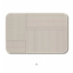 Paprastas lengvas prabangus diatominis purvo vonios kilimėlis buitinis vonios kambario durų neslystantis greitai džiūstantis sugeriantis pėdų kilimėlis 40 * 60CM [Diatom Mud]