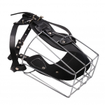 &Scaron;uns snukis Metalinis veido krep&scaron;elis &Scaron;uns burna kvėpuojantis reguliuojamas odinis pavadėlis