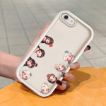 Mink&scaron;tas silikoninis kvadratinių kopėčių spausdinimo ra&scaron;tas telefono korpusas, pilnas dangtis, fotoaparatas, atsparus smūgiams, guminis dėklas, skirtas iPhone Infinix Tecno OnePlus OnePlus Z ruda