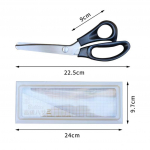 Audinio rožinės žirklės Craft žirklės žirklės Pinking Scissor Oda amatai apmu&scaron;alų įrankis Profesionalus siuvimas juodos žirklės