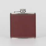 LMETJMA 6oz 180ML Ki&scaron;eninė kolba su piltuvėliu 304 Nerūdijančio plieno viskio kolba su oda aptraukta gertuve viskiui JT377 &scaron;okoladas