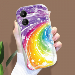 Mielas animacinio ra&scaron;to kreminės tekstūros korpusas, banguotas kra&scaron;tas, mink&scaron;tas silikoninis dangtelis, skirtas Xiaomi Redmi Xiaomi Poco X6 5G juoda