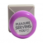 Pleasure Serving You Stamp Reminds Customers to Tip Extra Self-Inking Stamp Unique Tip Reminder Stamp violetinė