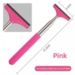 Teleskopinė rankena valytuvas automobilio galinio vaizdo veidrodėliui valyti vandenį ilga rankena priekinio lango rasos valiklis valyti ne&scaron;varumus automobilio valymo įrankis juoda