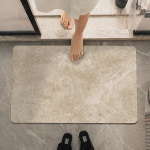 Paprastas diatomito purvo sutir&scaron;tintas pagalvėlės sugeriantis kilimėlis vonios kambario durų kilimėlis greitai džiūstantis auk&scaron;tos klasės vonios kambario kilimėlis neslidus 60 * 90CM