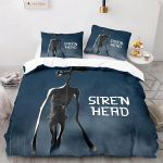 Siren Head patalynės komplektas vaikams ir suaugusiems, antklodės užvalkalas, pagalvės užvalkalas, viengulis, dvigulis dydis, lova, namų tekstilė, berniukams, mergaitėms, suaugusiems 135X200cm-2pcs