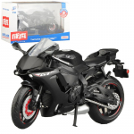 1/12 mastelio motociklo modelis, lietas metalas su plastikinėmis dalimis, motociklas 2020 YAMAHA YZF-R6 juoda