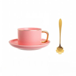 Keraminis puodelis Porcelianiniai kavos puodeliai Puodelio ir lėk&scaron;telės rinkinys Arbatos indai Espresso aksesuarai Daugkartiniai kavos indai Virtuvė Valgomasis Baras 220ml