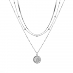 Bohemian Lady Daugiasluoksnis lotoso pakabukas, ilgas seksualus temperamentas, paprastas raktikaulio grandinės karoliai auksas