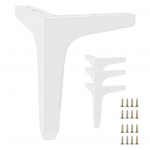 4 vnt. 8/10/13/15/17 cm metalinės sofos kojos, didelio stiprumo, sofai, komodai, kėdei, spintelėi, lovai 8 cm balta