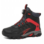 Nauji vyri&scaron;ki auk&scaron;takulniai medvilniniai žieminiai batai su aksomu, besisukančiu sagu, neslystantys lauko žygio batai paaugliams. 43