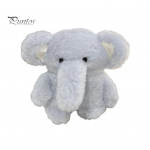 Pliu&scaron;inis mėlynas dramblio ausų ausinių dėklas, skirtas Airpods, 3D animacinio filmo kailinis gyvūno galvos ausinių dangtelis moterims mergaitėms for AirPods 3