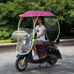 Elektrinio automobilio ir motociklo apsauga nuo saulės - Baterijomis maitinamas apsauginis stogelis nuo lietaus su individualiu logotipu With Rearview Mirror
