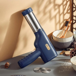 Makaronų aparatas elektrinis belaidis rankinis didelio efektyvumo makaronų aparatas, ne&scaron;iojamas virtuvėje, lengvai valomas daugiafunkcis makaronas tamsiai mėlyna spalva