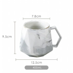 400 ml keraminiai marmuriniai kavos puodeliai europieti&scaron;ko stiliaus deimantinis puodelis su rankena Asmenybės stebuklingas puodelis Poros draugams dovanų gėrimas pienu 400ml