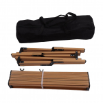 Sulankstomas kempingo stalas Ne&scaron;iojamas lauko susukamas stalvir&scaron;is su ne&scaron;iojimo krep&scaron;iu namams, paplūdimiui, piknikui