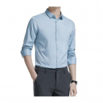 Vyri&scaron;ki pavasario rudens suknelės mar&scaron;kiniai, apverčiami apykakle, plona, ​​elastinga, vienaeiliais ilgomis rankovėmis, grynos spalvos vidutinio ilgio oficialaus verslo renginio biuro vir&scaron;us 3XL &scaron;viesiai pilka spalva