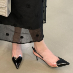 Nauji Skaidrūs Smailianosiai Auk&scaron;takulniai Vasariniai Sandalai Seksualūs Ploni Kulniukai Chic Basutės Auk&scaron;takulniai Moteri&scaron;ki Bateliai vakarėliams 40 gray