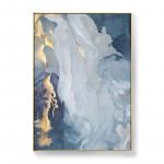 Modernus abstraktus drobės plakatas mėlyno marmuro banga sienų tapyba plakatai skandinavi&scaron;ka tema ir spaudiniai siena 21*30cm No Frame