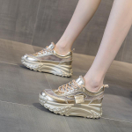 Laisvalaikio sportiniai batai Moteri&scaron;ki platforminiai sportbačiai Pavasario nauji laisvalaikio batai Prancūzi&scaron;ka apvali nosis Storas padas Auk&scaron;tinantys Laisvalaikio sportbačiai 40