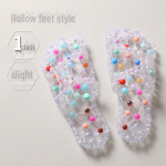 Vasaros moteri&scaron;kos masažinės &scaron;lepetės: Pėdų terapija, Neslystantis, Greitai džiūstantis, Naudojimui patalpose Fits Foot Size 37-38