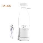 Elektrinis sulčiaspaudės puodelis, 380 ml įkraunamas kokteilių gaminimo aparatas su 6 peiliukais, kelioninis butelis be BPA, skirtas ne&scaron;iojamam ledinių vaisių, daržovių trintuvui, naudojimui namuose / lauke