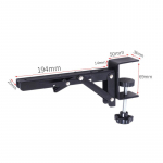 L formos sulankstomas stalinis laikiklis, itin tvirtas, be gręžimo, taupantis vietą, stalvir&scaron;io prailginimo plok&scaron;tės stovas, aparatinės įrangos priedai