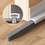 Lipni durų apačios sandarinimo juostelė garso izoliacijai, atspari vėjui, atspari vabzdžiams One Size balta