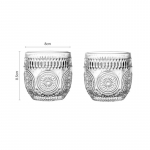 8.9oz 260ml Eleganti&scaron;kas Stiklinis Puodelis Skaidrūs Gėrimų Indai Baro Viskiui Stiklas Kūrybingas Kavos Puodelis Gėrimų Stiklinės Ledinei Latte Mocha Puodeliai 260ml