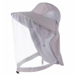 Lauko žvejybinė kepurė nuo uodų ir vabzdžių, žvejybinė kepurė su tinkleliu nuo vabzdžių, veido apsauga, stovyklavimo kepurės, žvejybinė kepurė pilka