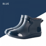 Nauji guminiai batai vyrams, madingi guminiai batai, platforminiai lauko batai, užmaunami, vandeniui atsparūs, darbiniai, žvejybiniai batai, guminiai batai 39 mėlyna