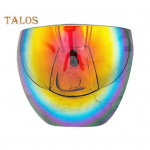 Viso veido akiniai nuo saulės vyrams moterims veidrodiniai skydiniai akiniai viso veido skydelis apsauginiai akiniai dviračiams bėgiojimui sportui auksinė