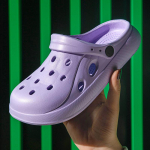 Unisex sandalai uždarais pir&scaron;tais storu mink&scaron;tu padu, tinkami dėvėti vasarą lauke 40-41