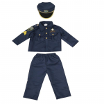 Prabangus, mielas pareigūno policijos kostiumas, vaiki&scaron;kas berniukas, Helovino karnavalinis vakarėlis, puo&scaron;ni suknelė, uniforma, apranga Cosplay 110