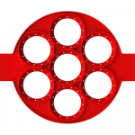 Kelių formų silikoninė blynų kepimo ma&scaron;ina su 7 skylutėmis Nelipnios kepimo formos žiedas Keptų kiau&scaron;inių formos, skirtos &scaron;eimai gaminti Virtuvės reikmenys