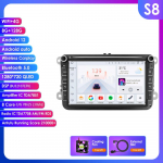 Ossuret 8 2 Din multimedijos grotuvas Volkswagen Golf 5 Transporter VW Passat B6 Polo Jetta Skoda Seat automobiliams, su Android 13, i&scaron;maniuoju Carplay, automobilio radijo imtuvu, GPS S8 8Core 8G 128G