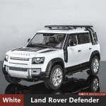 1/18 Land Rover Range Rover visureigio lengvojo lydinio automobilio modelis priekinių ratų vairavimas Daugiafunkcis visureigio automobilio modelis Garso ir lengvo vaikų žaislo dovana balta