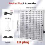 LED Raudonos &Scaron;viesos Terapijos Panelinis &Scaron;viestuvas Veido Senėjimui Stabdyti Odos Priežiūrai Grožiui 225 LED &Scaron;viesa Kūno Skausmo Mal&scaron;inimas Fizioterapijos Priemonės EU Plug