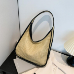 Pavasarinė rankinė per petį, graži kasdieninė rankinė moterims su didele talpa, naujas paplūdimio krep&scaron;ys, tekstūrinis mažas krep&scaron;ys