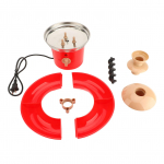 Elektrinis &scaron;okolado fontanas vakarėliams 30W 50HZ 3 pakopų &scaron;okolado fontanas ir fondiu L(for 6.5-9kg)