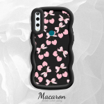 Dažytas ra&scaron;tas Big Wave Edge Mink&scaron;ta silikoninė medžiaga Macaron telefono dėklas, atsparus smūgiams, apsauginis guminis dėklas, skirtas iPhone Huawei Honor Infinix Tecno Tecno Camon 19 Pro mėlyna
