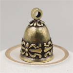 Varpelio pakabukas &bdquo;Jingle Bell&ldquo; žalvarinis senovinis raktų pakabukas, skirtas dovanų dekoravimui, pakabinamam ornamentui 20*29mm