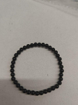 Natūralaus obsidiano karoliukų apyrankė, prabangi, auk&scaron;tos klasės, paprasta apyrankė, ni&scaron;inė, universali, madinga bižuterija