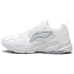 Li Ning Pulse Classic Madingi Universalūs Patogūs Smūgius Sugeriantys Neslystantys Dilimui Atsparūs Žemi Tėčio Batai Vyri&scaron;kas Sportbačiai Sidabriniai Balti AGCV145-1 45