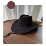 Vesternas Kauboji&scaron;ka Skrybėlė Moterims Vasarinė Skrybėlė nuo Saulės Aprangos Fotografijos Skrybėlė Riterio Skrybėlė Universali Kar&scaron;ta Mergina Apsaugos nuo Saulės Skrybėlė M (55-59cm)