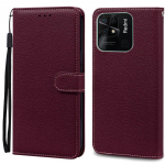 Prabangus piniginės tipo atverčiamas dėklas Xiaomi Redmi 10C telefonui su kortelių laikikliu, odinis dėklas Redmi 10C Fundas For Redmi 10C